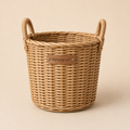Voryqeva™ Handwoven Rattan Flower Basket image 01